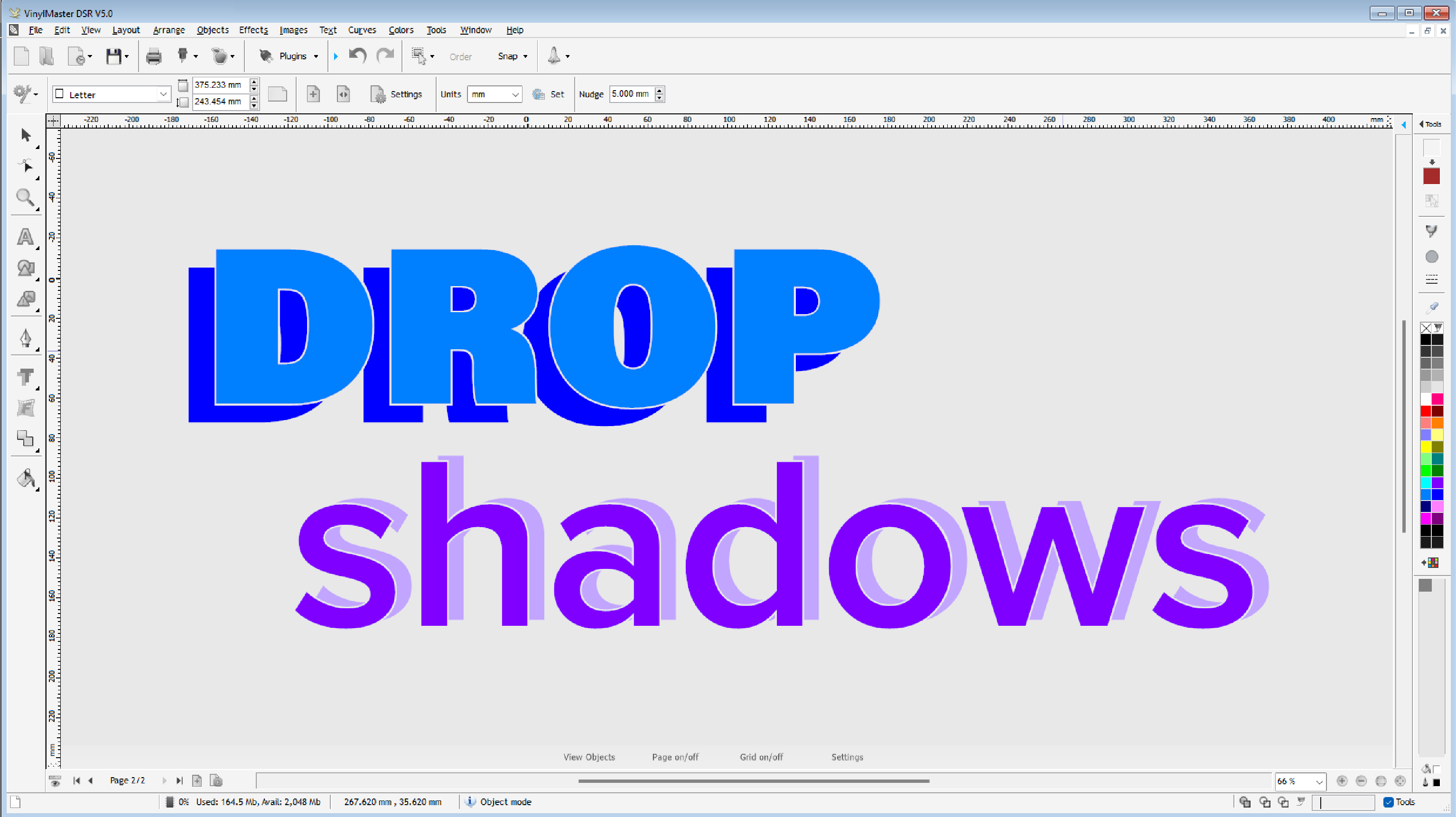 Drop Shadow – screenshot