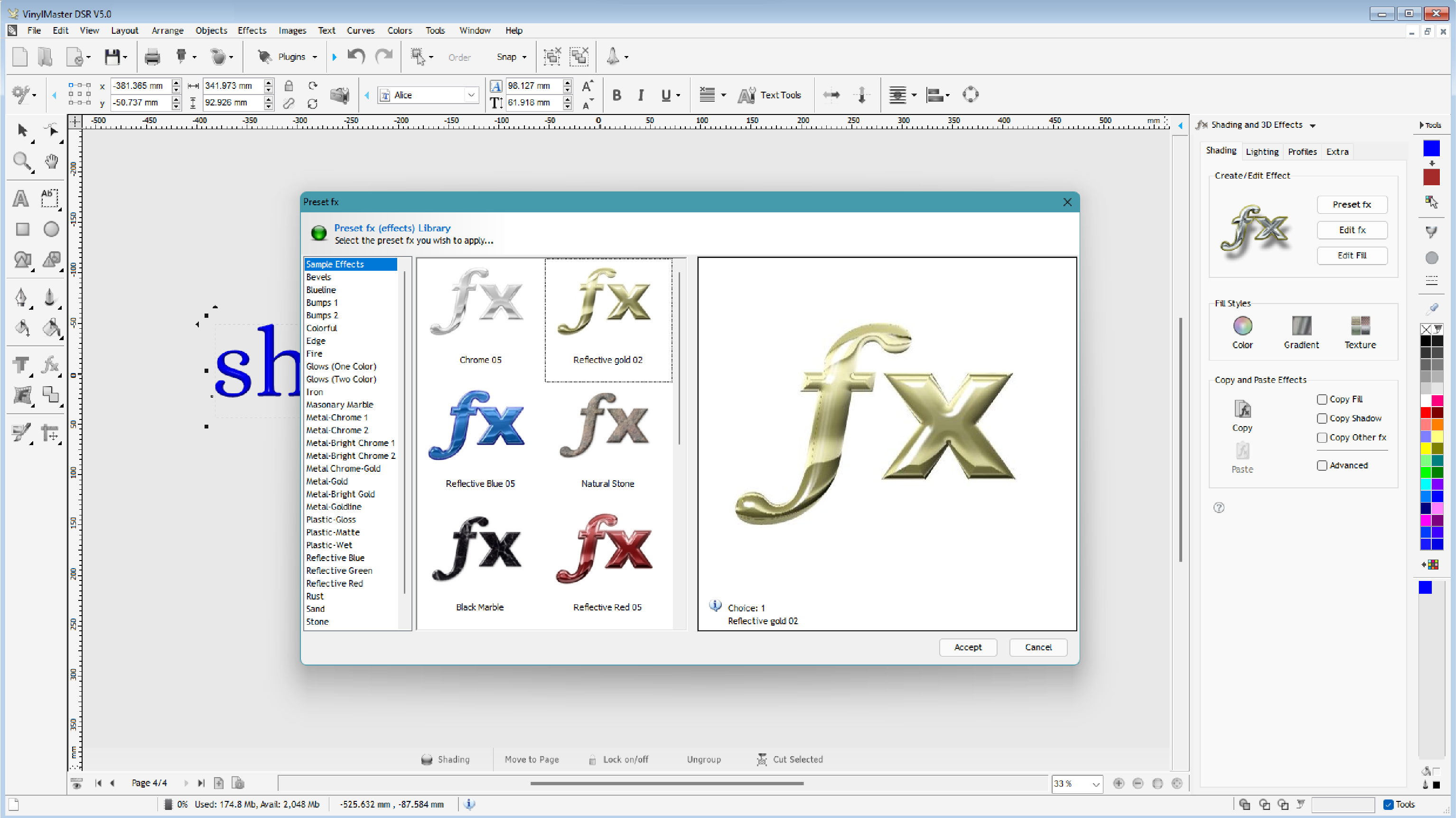 Shading Presets – screenshot 1