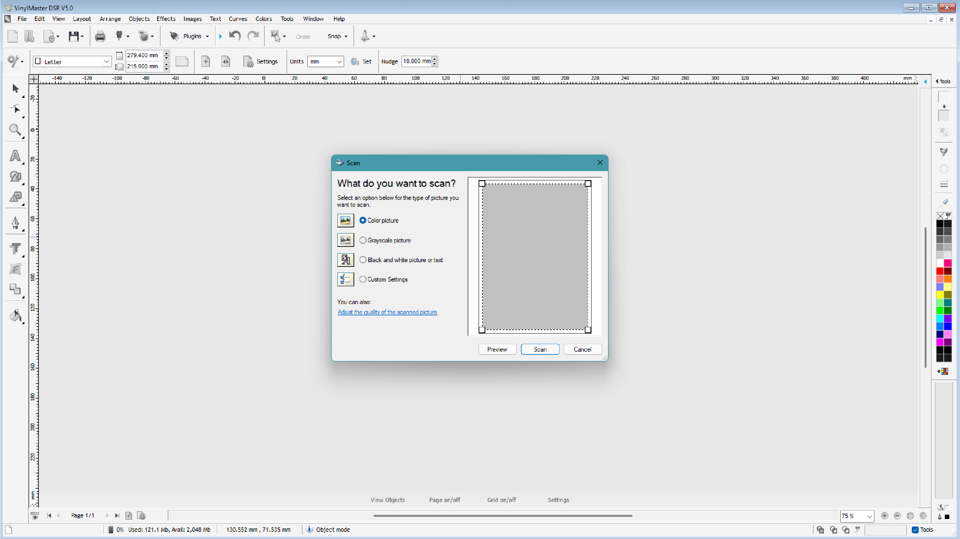 Twain Support – screenshot