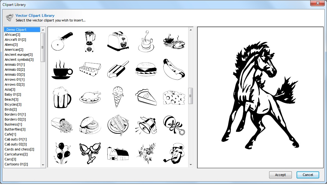 Selecting Clipart